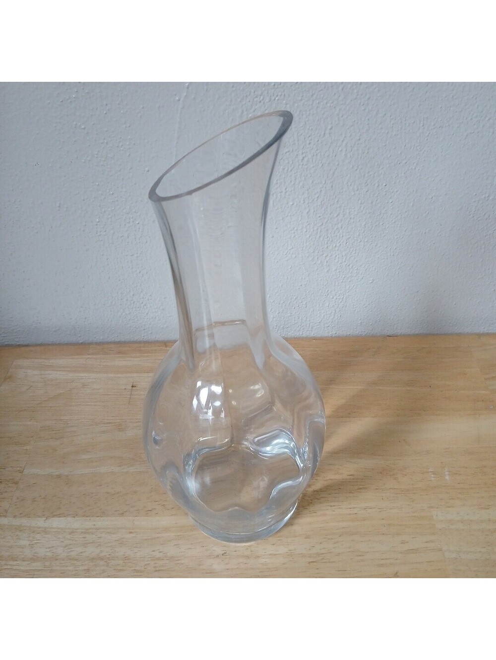 Lenox Crystal Optika Carafe Decanter Vase Slant Top - 11"